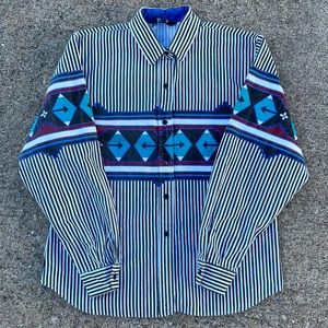 Vintage Roper Aztec Button Up